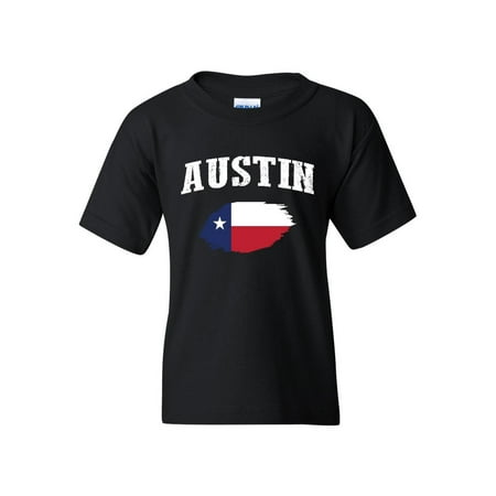 Austin Texas Unisex Youth Kids T-Shirt Tee