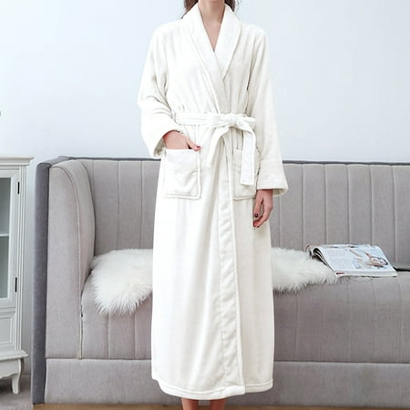 Cathalem Women S Double Pocket Flannel Bathrobe Soft And Warm Double Faced Velvet Bathrobe Pajamas Long Robe with Hood Women 2xl Nightgownnightshirt Beige X-Large 
Cathalem Women S Double Pocket Flannel Bathrobe Soft And Warm Double Faced Velvet Bathrobe Pajamas Long Robe with Hood Women 2xl Nightgownnightshirt Beige X-Large
