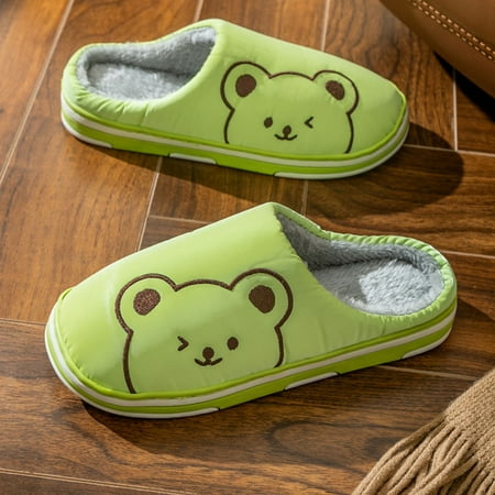 SUODUI Women s Slippers 2022 Women s New Baotou Slippers Autumn And Winter Home Use Indoor Non Slip Cute Couples Warm Cotton Slippers Green 8.5
SUODUI Women s Slippers 2022 Women s New Baotou Slippers Autumn And Winter Home Use Indoor Non Slip Cute Couples Warm Cotton Slippers Green 8.5