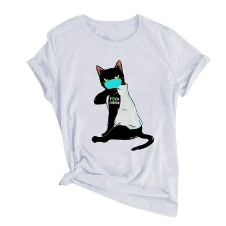 Womens Tops Clearance White Blouse for Women Corset Tops for Women Women s print Fashion Short Sleeve T Shirt Casual Blouse Print Tops Round-Neck Cropped T Shirts for Women White S
Womens Tops Clearance White Blouse for Women Corset Tops for Women Women s print Fashion Short Sleeve T Shirt Casual Blouse Print Tops Round-Neck Cropped T Shirts for Women White S