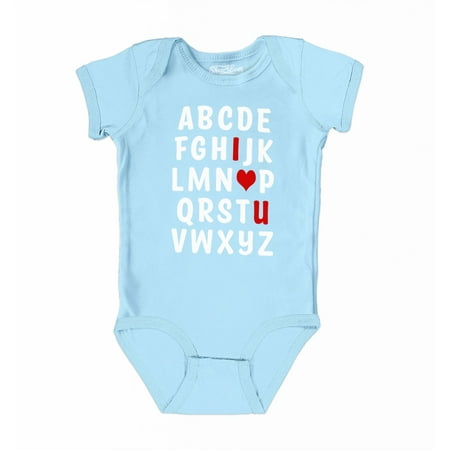 Shop4Ever I Heart U Abc s Valentine s Day Love You Baby s Bodysuit Infant Cotton Romper 12 Months Light Blue
Shop4Ever I Heart U Abc s Valentine s Day Love You Baby s Bodysuit Infant Cotton Romper 12 Months Light Blue