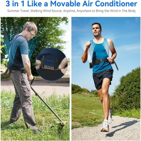 Convenient Portable Rechargeable Mini Waist Clip Fan with Long-lasting 8000mAh Battery 24H Working Time. Personal Hands-Free Hanging Neck Fan with 3 Speeds Ideal Wearable Body Belt Fan
Convenient Portable Rechargeable Mini Waist Clip Fan with Long-lasting 8000mAh Battery 24H Working Time. Personal Hands-Free Hanging Neck Fan with 3 Speeds Ideal Wearable Body Belt Fan