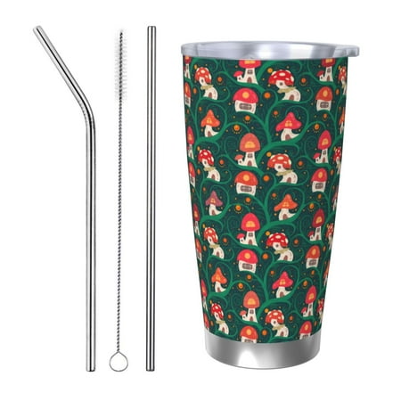 Tideii Mushroom House for 20OZ Car Cup Stainless Steel Cold and Hot Cup with Lid Suitable for Outdoor and Home Unisex-Straw Three-piece Set
Tideii Mushroom House for 20OZ Car Cup Stainless Steel Cold and Hot Cup with Lid Suitable for Outdoor and Home Unisex-Straw Three-piece Set
