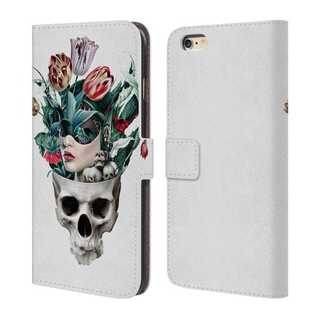 OFFICIAL RIZA PEKER SKULLS 8 LEATHER BOOK WALLET CASE COVER FOR APPLE IPHONE PHONES