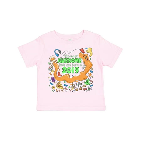 Inktastic The Most Awesome Kids Are Born in 2019 Gift Toddler Boy or Toddler Girl T-Shirt