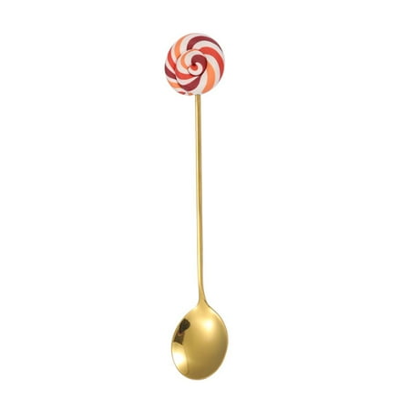 ruhuadgb Fork Exquisite Lollipops Shape Stainless Steel Coffee Spoon Scoop Long Handle Practical for Children
ruhuadgb Fork Exquisite Lollipops Shape Stainless Steel Coffee Spoon Scoop Long Handle Practical for Children