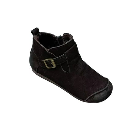 SIMANLAN Ladies Booties Flat Short Boot Strap Buckle Ankle Boots Formal Anti-Slip Bootie Office Side Zip Winter Shoes Black 7
SIMANLAN Ladies Booties Flat Short Boot Strap Buckle Ankle Boots Formal Anti-Slip Bootie Office Side Zip Winter Shoes Black 7
