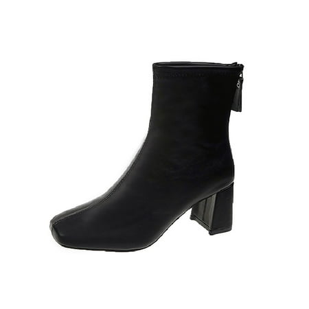 Lacyhop Womens Ankle Boots Comfort Fashion Boot Casual Booties Walking Anti-Slip Winter Bootie Breathable Square Toe Warm Shoes Black 4
Lacyhop Womens Ankle Boots Comfort Fashion Boot Casual Booties Walking Anti-Slip Winter Bootie Breathable Square Toe Warm Shoes Black 4