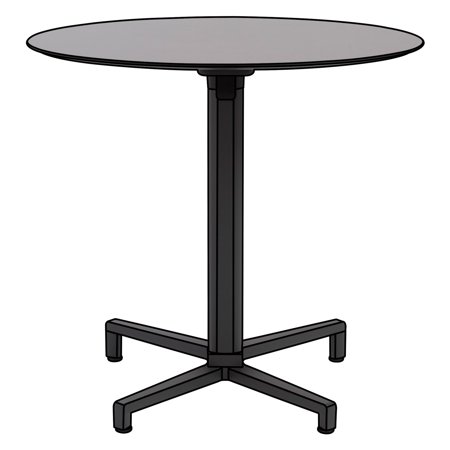 Euro Style Domino Round Folding Dining Table