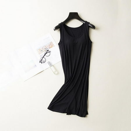 Newway Women Sleeveless Vest Nightdress Comfort Chest Pad Built In Long Sleepwear Summer Autumn Loose Sleepshirt Hot-selling
Newway Women Sleeveless Vest Nightdress Comfort Chest Pad Built In Long Sleepwear Summer Autumn Loose Sleepshirt Hot-selling