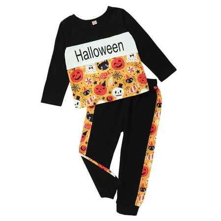 KIMI BEAR Toddler Boys Outfits 4T Toddler Boy Autumn Winter Outfits 5T Toddler Boy Casual Halloween Style Cartoon Print Long Sleeve Top + Pants 2PCs Set Black
KIMI BEAR Toddler Boys Outfits 4T Toddler Boy Autumn Winter Outfits 5T Toddler Boy Casual Halloween Style Cartoon Print Long Sleeve Top + Pants 2PCs Set Black