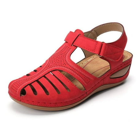 Girls Sandals Hollow Round Toe Shoes Soft Wedge Summer Female Shoes Comfortable Beach Ladies Hook Loop Shoes WJ012
Girls Sandals Hollow Round Toe Shoes Soft Wedge Summer Female Shoes Comfortable Beach Ladies Hook Loop Shoes WJ012