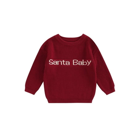 Bagilaanoe Toddler Baby Girl Boy Christmas Knitted Sweater Long Sleeve Letter Pullover 3M 6M 9M 12M 18M 24M 3T Warm Jumpers Tops Fall Winter Loose Knitwear
Bagilaanoe Toddler Baby Girl Boy Christmas Knitted Sweater Long Sleeve Letter Pullover 3M 6M 9M 12M 18M 24M 3T Warm Jumpers Tops Fall Winter Loose Knitwear