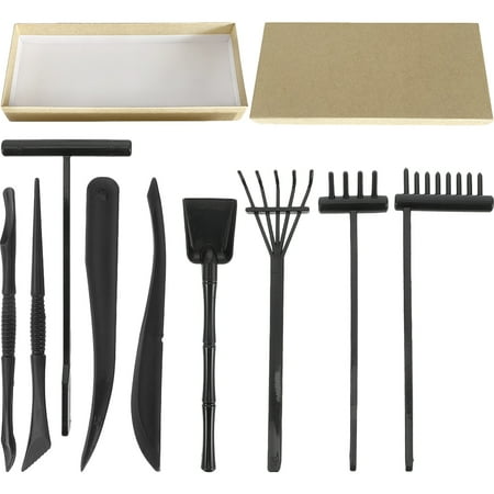 9pcs Mini Zen Garden Rake Set Mini Farm Ornaments Meditation Zen Garden Tools
