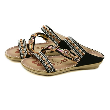 Cathalem Summer Fashion Women Casual Open Toe Flat Flowers Rhinestone Comfortable Soft Bottom Thong Sandals for Women 11 Black 8
Cathalem Summer Fashion Women Casual Open Toe Flat Flowers Rhinestone Comfortable Soft Bottom Thong Sandals for Women 11 Black 8