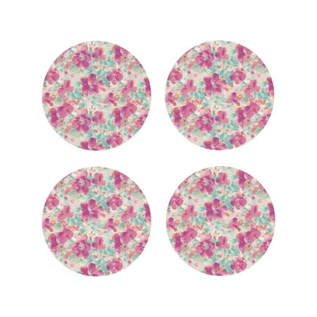 Leather Coasters Set of 4 - Purple watercolor flowers Lightweight Non-Slip Drink Coasters for Desk Anti-Scalding Desk Cup Coasters for Office Table Decor Round Shape
Leather Coasters Set of 4 - Purple watercolor flowers Lightweight Non-Slip Drink Coasters for Desk Anti-Scalding Desk Cup Coasters for Office Table Decor Round Shape