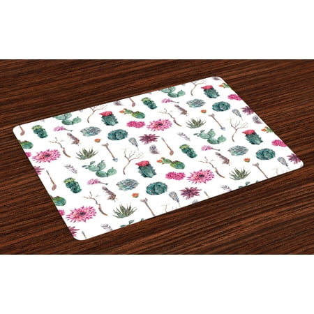 Cactus Placemats Set of 4 Vintage Botanical Pattern Arrows Feathers Succulent Twigs Hawaii Spring Tropics Washable Fabric Place Mats for Dining Room Kitchen Table Decor Multicolor by Ambesonne
Cactus Placemats Set of 4 Vintage Botanical Pattern Arrows Feathers Succulent Twigs Hawaii Spring Tropics Washable Fabric Place Mats for Dining Room Kitchen Table Decor Multicolor by Ambesonne
