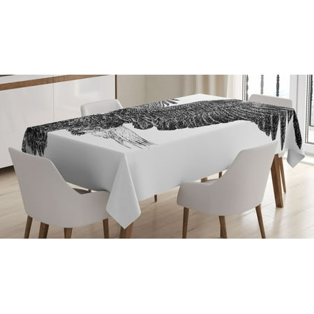 Animal Tablecloth Bald Eagle Swoop Hand Drawn Sketchy Figure Flying Hunter Wildness Artwork Rectangular Table Cover for Dining Room Kitchen 52 X 70 Inches Black Light Grey by Ambesonne
Animal Tablecloth Bald Eagle Swoop Hand Drawn Sketchy Figure Flying Hunter Wildness Artwork Rectangular Table Cover for Dining Room Kitchen 52 X 70 Inches Black Light Grey by Ambesonne