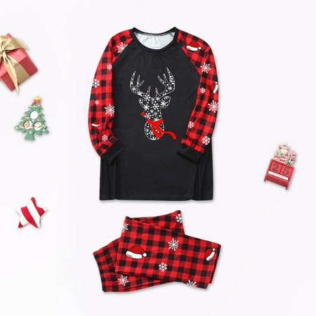 ERTUTUYI Family Outfits Christmas Cute Deer Pajamas Set Plaid Xmas Sleepwear Homewear For Mom Black S
ERTUTUYI Family Outfits Christmas Cute Deer Pajamas Set Plaid Xmas Sleepwear Homewear For Mom Black S