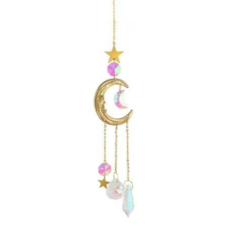 Mightlink Faux Crystal Sun Catcher Pendant Rainbow Prism Wind Chimes Star Moon Hanging Pendant for Home Window Decor
Mightlink Faux Crystal Sun Catcher Pendant Rainbow Prism Wind Chimes Star Moon Hanging Pendant for Home Window Decor