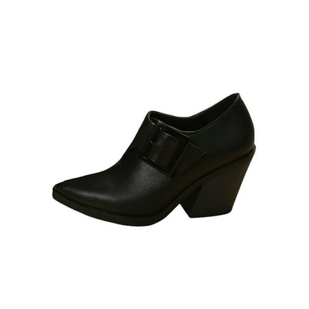 Daeful Ladies Dress Shoe Heeled Pumps Shoes Chunky Heel Stacked Booties Fashion Slip On Heels Womens Casual Black 8
Daeful Ladies Dress Shoe Heeled Pumps Shoes Chunky Heel Stacked Booties Fashion Slip On Heels Womens Casual Black 8