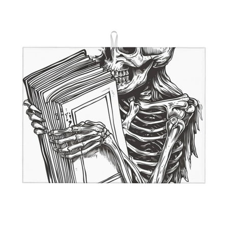 Sigee Skeleton Book Lover for Dish Drying Mat for Kitchen Counter Premium Kitchen Drying Mat 18 x 24 Dish Drying Pad
Sigee Skeleton Book Lover for Dish Drying Mat for Kitchen Counter Premium Kitchen Drying Mat 18 x 24 Dish Drying Pad