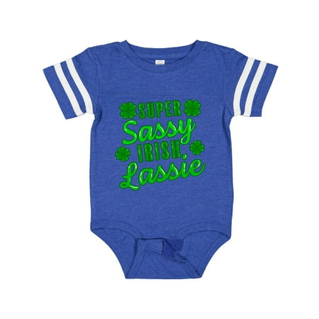 Inktastic Super Sassy Irish Lassy with Green 4 Leaf Clovers Gift Baby Boy or Baby Girl Bodysuit
Inktastic Super Sassy Irish Lassy with Green 4 Leaf Clovers Gift Baby Boy or Baby Girl Bodysuit