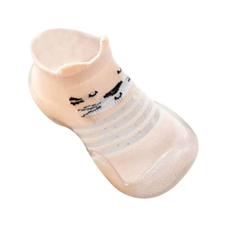YWDJ Kids Non-slip Soft Bottom Spring Fall Floor Socks Toddler Shoes Pink 24