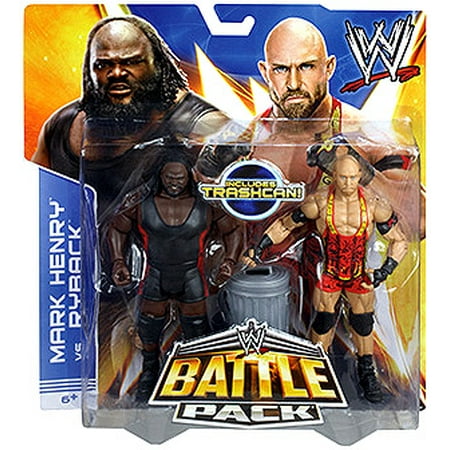 WWE Wrestling Series 25 Mark Henry vs. Ryback Action Figure 2-Pack (Trashcan)