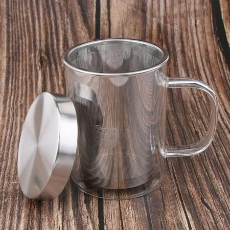 450ml - Infuser - Glass With Lid And Stainless Steel Infuser Basket - Mug And Home Uses For Loose White
450ml - Infuser - Glass With Lid And Stainless Steel Infuser Basket - Mug And Home Uses For Loose White
