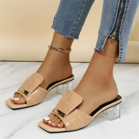 ãYilirongyummã Beige 37 Sandals Women Ladies Fashion Solid Color Leather Transparent High Heel Open Toe Sandals
ãYilirongyummã Beige 37 Sandals Women Ladies Fashion Solid Color Leather Transparent High Heel Open Toe Sandals