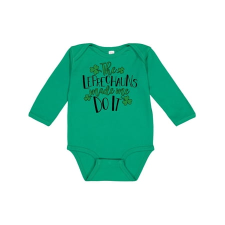 Inktastic St. Patrick s Day The Leprechauns Made me Do It Gift Baby Boy or Baby Girl Long Sleeve Bodysuit
Inktastic St. Patrick s Day The Leprechauns Made me Do It Gift Baby Boy or Baby Girl Long Sleeve Bodysuit