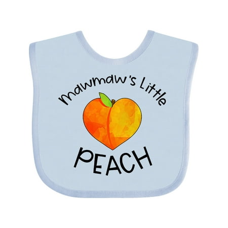 Inktastic Mawmaw s Little Peach Cute Peach Heart Gift Baby Boy or Baby Girl Bib