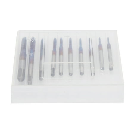 2024 Big sale 10Pcs Screw Tap Set Straight Flute Machine Tap M1 M1.2 M1.4 M1.6 M1.7 M1.8 M2 M2.5 M3 M3.5
2024 Big sale 10Pcs Screw Tap Set Straight Flute Machine Tap M1 M1.2 M1.4 M1.6 M1.7 M1.8 M2 M2.5 M3 M3.5