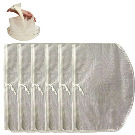 Popvcly 6Pcs Pro Quality Nut Milk Bag - 12*8 Bags - Reusable All Purpose Food Strainer - Food Grade BPA-Free - Ultra Strong Fine Nylon Mesh
Popvcly 6Pcs Pro Quality Nut Milk Bag - 12*8 Bags - Reusable All Purpose Food Strainer - Food Grade BPA-Free - Ultra Strong Fine Nylon Mesh