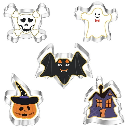 Riapawel 5Pcs Halloween Metal Cookie Cutters Stainless Steel Fondant Biscuit Mould Pumpkin Ghost Spider Shape Cake Mold
Riapawel 5Pcs Halloween Metal Cookie Cutters Stainless Steel Fondant Biscuit Mould Pumpkin Ghost Spider Shape Cake Mold