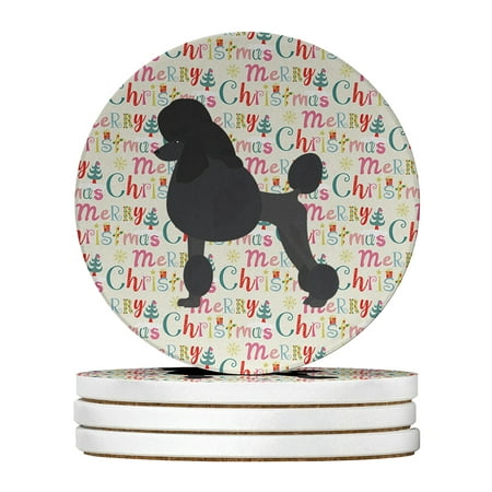 Standard Poodle Merry Christmas Large Sandstone Coasters Pack of 4 4 in x 4 in
Standard Poodle Merry Christmas Large Sandstone Coasters Pack of 4 4 in x 4 in