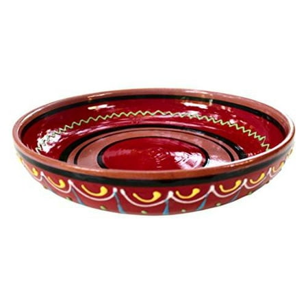 Terracotta Red Serving Dish - Hand Painted From Spain
