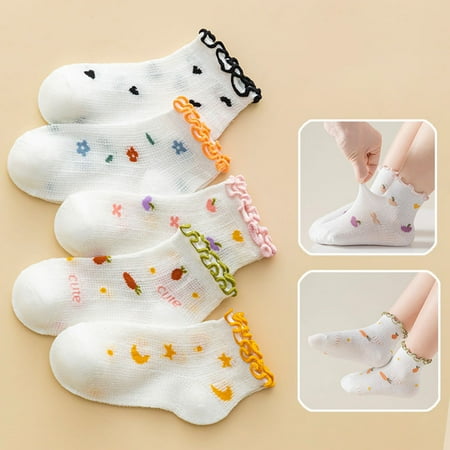 eczipvz Toddler Socks Kids Girls Mesh Socks Breathable Soft Comfortable Cute Ruffle Lace Cartoon Fruit Star Moon Pattern Daily Big (Beige L)
eczipvz Toddler Socks Kids Girls Mesh Socks Breathable Soft Comfortable Cute Ruffle Lace Cartoon Fruit Star Moon Pattern Daily Big (Beige L)