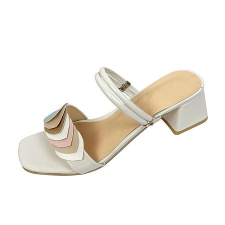 Follure Girl women s casual shoes Women s Fashion Summer Plus Size One-Line Thick Square Heel Sandals White 39
Follure Girl women s casual shoes Women s Fashion Summer Plus Size One-Line Thick Square Heel Sandals White 39