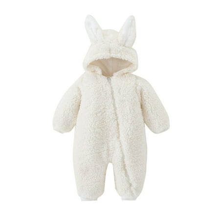 GYRATEDREAM Baby Boys Girls Winter Fleece Jumpsuit Hooded Snowsuit Toddler Thicken Cartoon Ears Warm Pajamas Romper Outwear 0-12 Months
GYRATEDREAM Baby Boys Girls Winter Fleece Jumpsuit Hooded Snowsuit Toddler Thicken Cartoon Ears Warm Pajamas Romper Outwear 0-12 Months