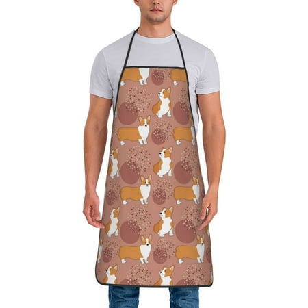 Chef Aprons for Men and Women - Cute Corgi Dog Funny_C Oil-Resistant Bib Aprons for Cooking Waterproof BBQ Grilling Kitchen Aprons Gifts for Women and Men
Chef Aprons for Men and Women - Cute Corgi Dog Funny_C Oil-Resistant Bib Aprons for Cooking Waterproof BBQ Grilling Kitchen Aprons Gifts for Women and Men