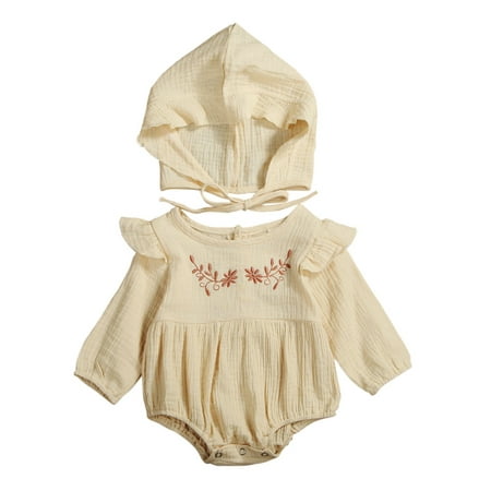 LWXQWDS Baby Girl Long Sleeve Romper Jumpsuit Cotton Bodysuit Infant Outfits with Hat
LWXQWDS Baby Girl Long Sleeve Romper Jumpsuit Cotton Bodysuit Infant Outfits with Hat