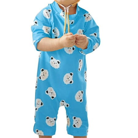 Little Baby Boys Girls Zip Swimsuit Kids Baby Toddler Cartoon Short Sleeve Sun Bathing Suit Blue Yellow
Little Baby Boys Girls Zip Swimsuit Kids Baby Toddler Cartoon Short Sleeve Sun Bathing Suit Blue Yellow