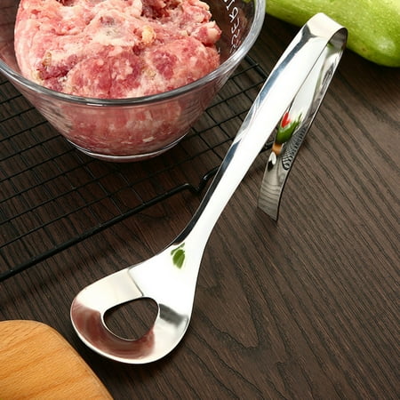 Stainless Steel Meatball Spoon Meatball-shaped Hole Design for Make Meatballs and Fishballs
Stainless Steel Meatball Spoon Meatball-shaped Hole Design for Make Meatballs and Fishballs