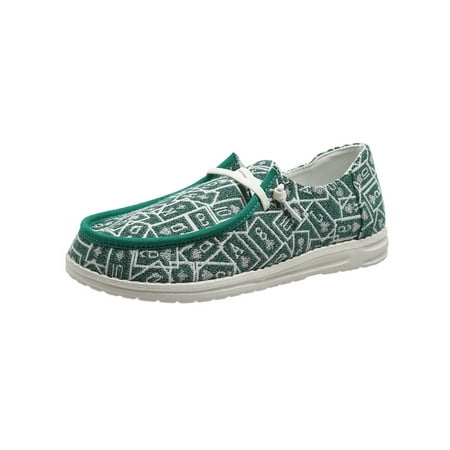 Eloshman Ladies Breathable Slip On Canvas Loafer Driving Classic Non-Slip Comfortable Boat Shoe Green 5
Eloshman Ladies Breathable Slip On Canvas Loafer Driving Classic Non-Slip Comfortable Boat Shoe Green 5