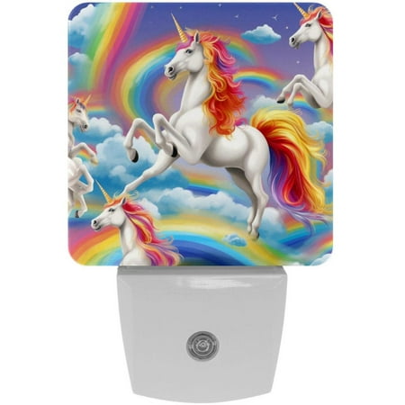 Rainbow Unicorns LED Square Night Lights - Energy Efficient & Elegant Decorative Lighting for Your Home - Set of 2 Understated Square LED Nightlights
Rainbow Unicorns LED Square Night Lights - Energy Efficient & Elegant Decorative Lighting for Your Home - Set of 2 Understated Square LED Nightlights