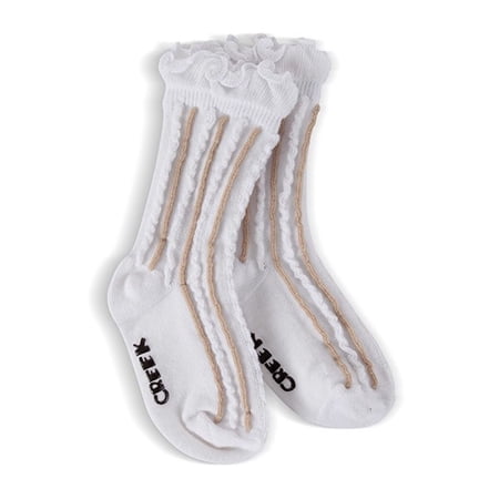 World's Softest Socks - MC Cutie Pie Crew - White - 12-24m