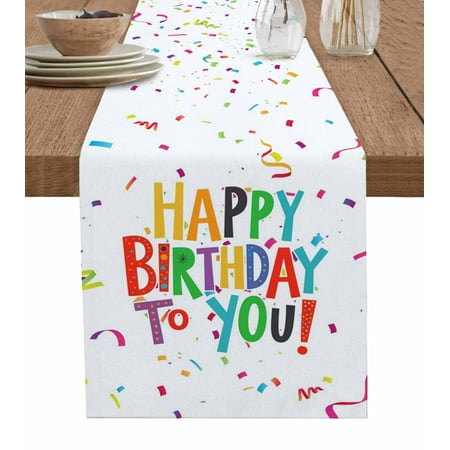 Colorful Words Table Runner Happy Birthday to You Tablerunners 14 x 72 Inch Table Decorations Tabletop Scarf for Summer Gathering Holiday Farmhouse Kitchen Dining Decor
Colorful Words Table Runner Happy Birthday to You Tablerunners 14 x 72 Inch Table Decorations Tabletop Scarf for Summer Gathering Holiday Farmhouse Kitchen Dining Decor