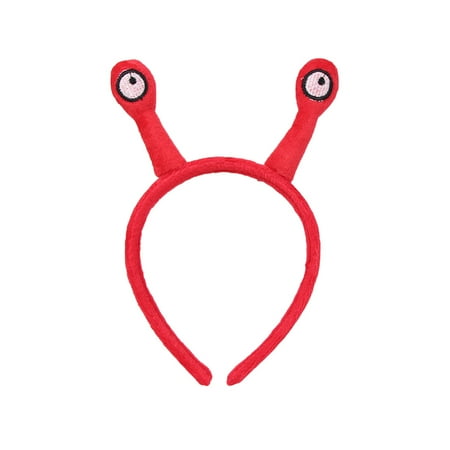 Snail Tentacles Shaped Headband Hair Hair Loop Hair Clasp Hair Band Hair Accessories Dress Accessories for Girls and Women(Red)